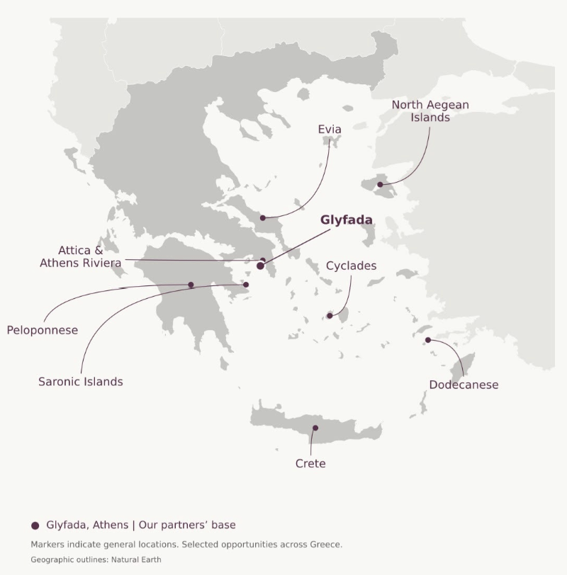 Choueri Real Estate locations across Greece